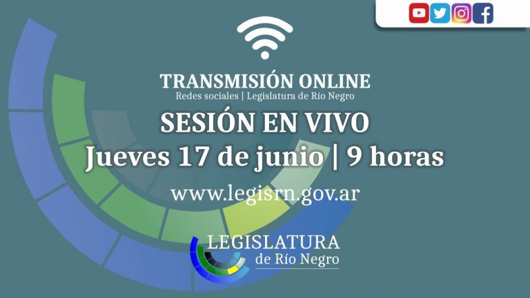 En vivo sesiona la Legislatura Provincial de Rio Negro